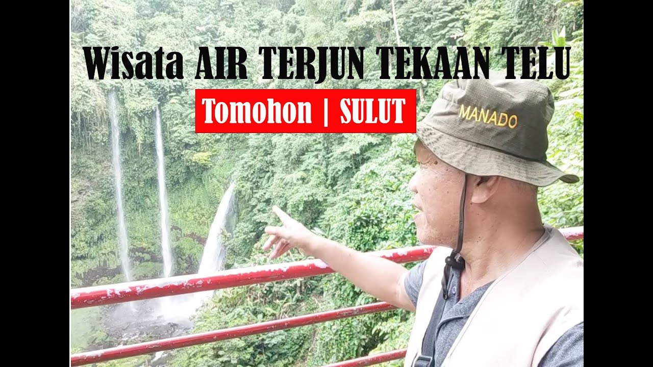Air Terjun Tekaan Telu terletak di pinggiran Kota Tomohon Sulawesi Utara, Panorama yang sangat indah