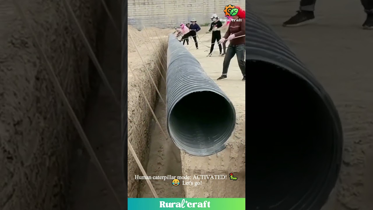 Giant Pipe Tug-of-War! 😂 This Team Pull is EPIC! 