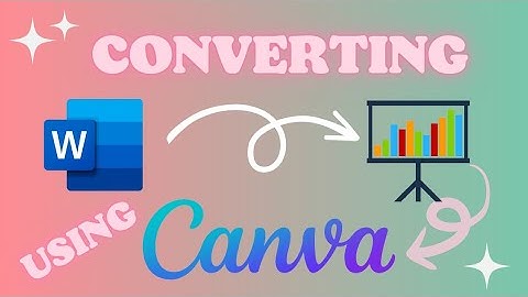 HOW TO CONVERT MS DOC TO PRESENTATION USING CANVA