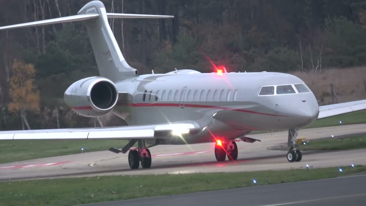GLOBAL EXPRESS 7500 VISTAJET DEPARTING EGLF / LOOK AT THE SHORT TAKE OFF ROLL - AMAZING POWER