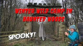 A Spooky Winter Wild Camp in Haunted Woods | Northamptonshire #wildcamping