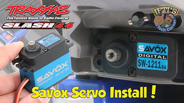 #08 Traxxas Slash 4X4 - Steering Upgrade Part 2/4 - Savox SW-1211SG Servo Install!