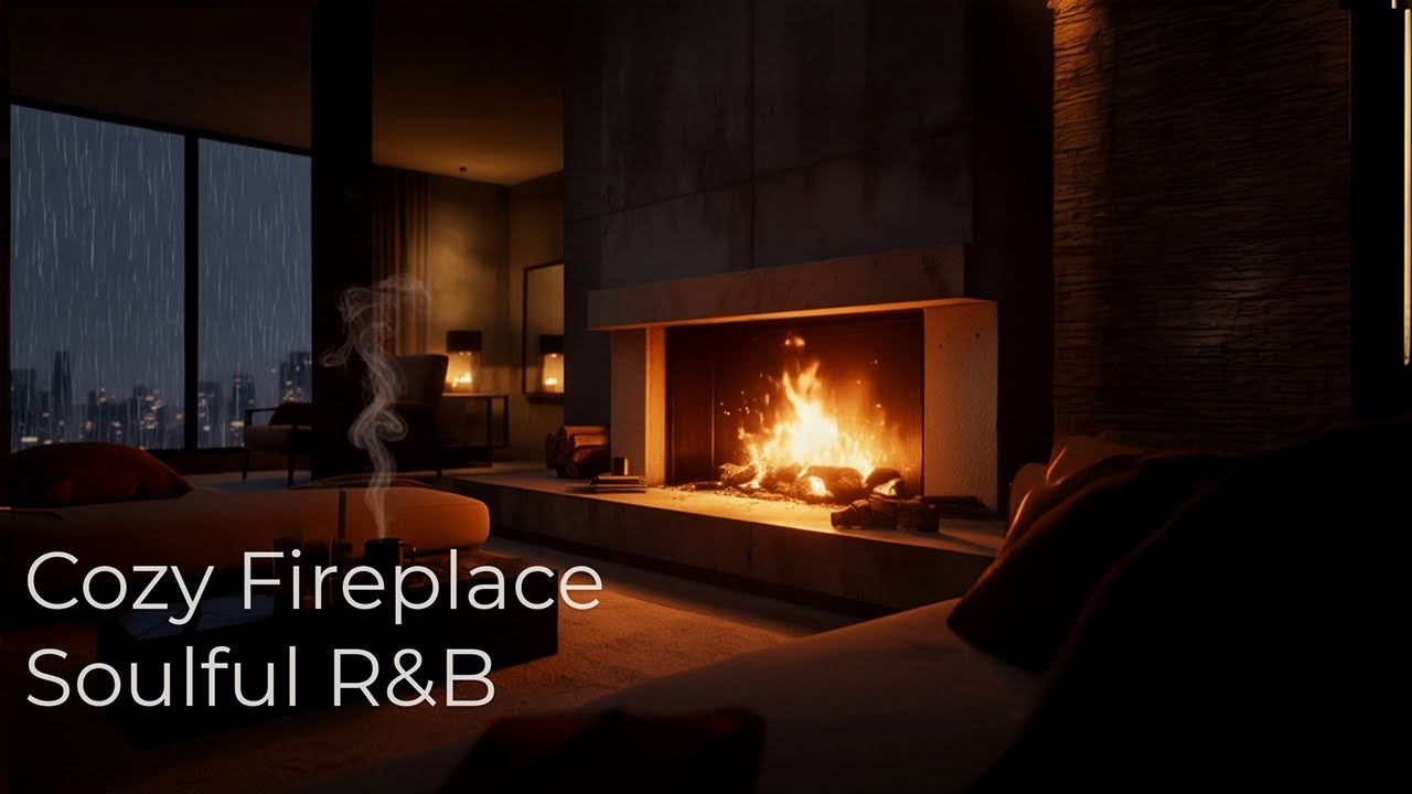 Fireplace Soul R&B | Cozy Late Night Vibes for Relaxing, Studying, & Unwinding