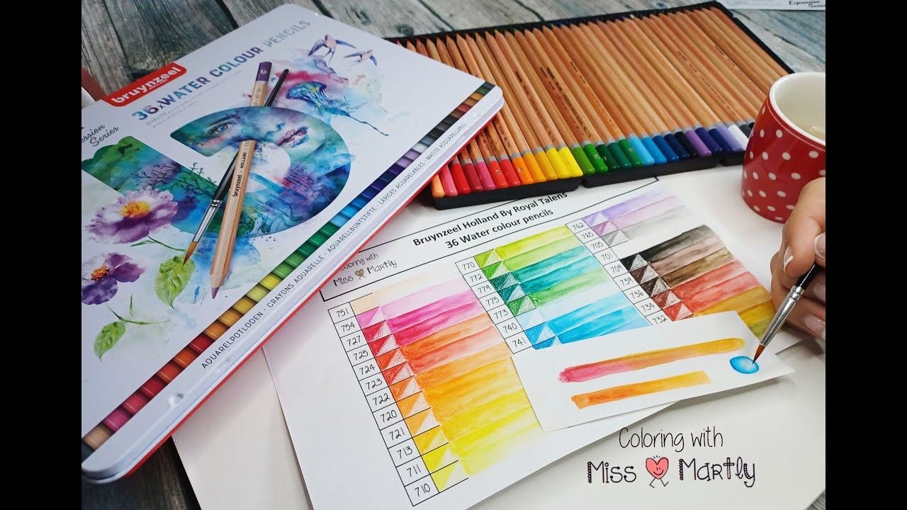 Unboxing Expression WATERCOLOR pencil Bruynzeel I'm very SURPRISED