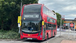 Full Route Visual. Route 42: East Dulwich Sainsbury’s - Liverpool Street | E400MMC EH124 SN66 WOV