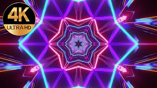 10 hour 4k Passive income mastery  star shaped colorful  Neon abstract background video, no sound by Free Video Background loops 365 views 11 days ago 10 hours