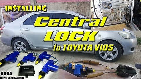 Installing Central Lock/Keyless Entry to Toyota Vios