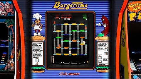 My BurgerTime Realistic Arcade Bezel with the Mega Bezel Reflection Shader