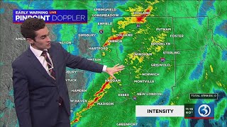 Video: Cold front brings rain and strong winds tonight