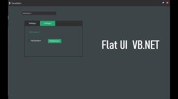 How To Use Flat Ui vb net