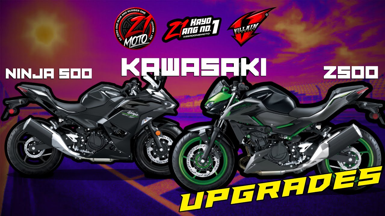 500cc MOTORCYCLE UPGRADES | KAWASAKI Ninja 500 & Z500 | ZERO ONE MOTO