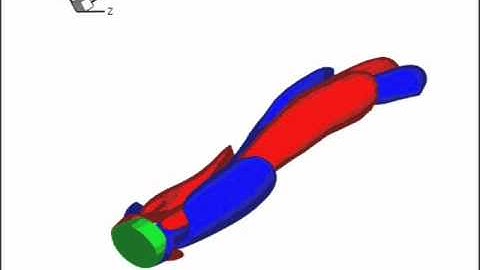 Wake-Induced Oscillatory Paths of Bodies Freely Rising or Falling in Fluids: Supplemental Video 1c