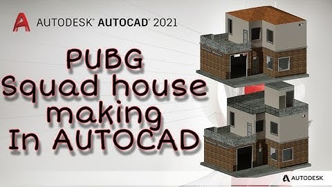 PUBG Squad house , garage house making in Autocad by Syncronise cad / Autocad / like and subscribe