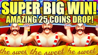 ★SUPER BIG WIN!★ RARE 25-COINS DROP!! 😍 DROP N' SLIDE PENNY PIER (PETE THE SWEET) Slot Machine (SG)