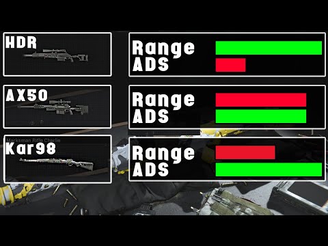 Best Sniper in Warzone - HDR, Kar98, AX50? Which one is the best Loadout!