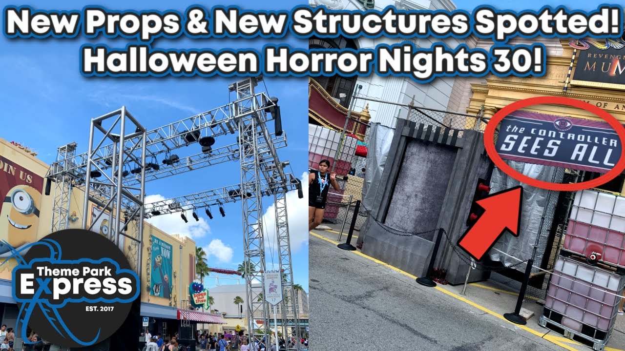 Halloween Horror Nights 30 Construction Update (07/29/21) New Props, New Lighting & New Structures!