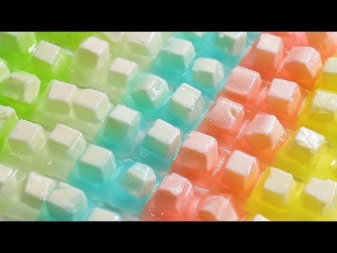 Video 알록달록 영롱한 치즈 젤리 만들기 thạch phô mai - youtube