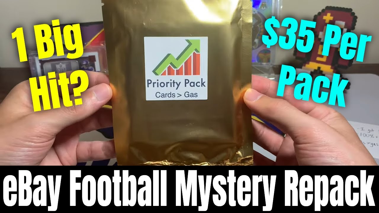 1 Big Hit For $35 Out of This Priority Pack eBay Football Mystery Repack! Was It Worth It?