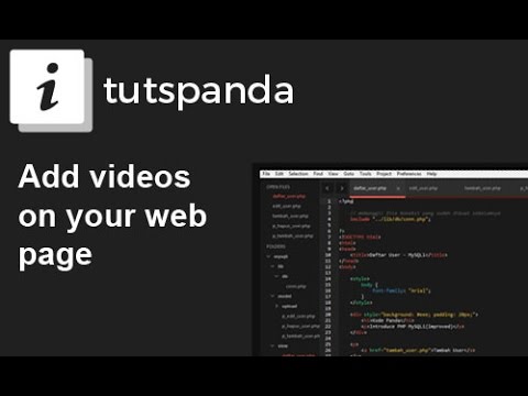 HTML5 CSS3 Tutorial 9 : Add videos on website