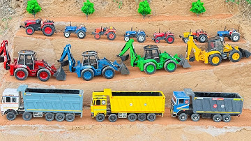 JCB 3DX and Tata truck parking | tractor jcb video | jcb video | jcb cartoon | gadi 