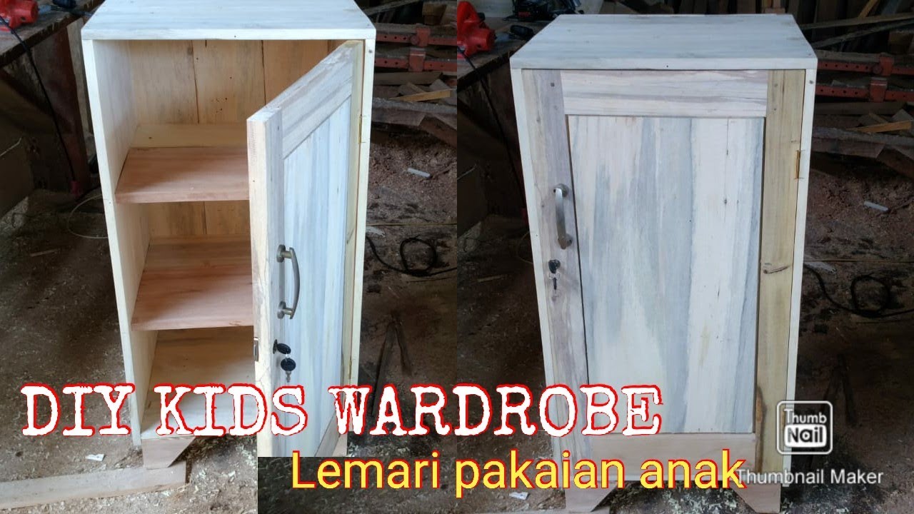 Diy Kids Wardrobe Lemari Pakaian Anak Lemari Kayu Woodworking Nina Taristiana Youtube