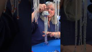 How I made a Beaded Jelly Fish 🪼 - #shorts #beadart #jellyfish