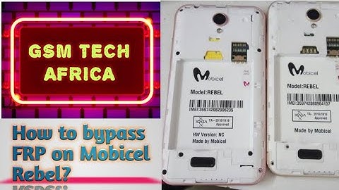 How to bypass FRP/Google account on Mobicel Rebel without PC?