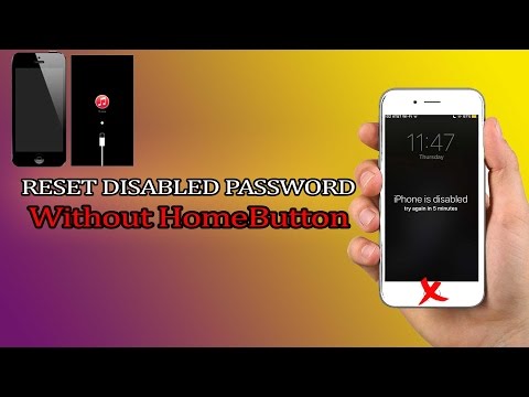 How to reset disabled or password locked without homebutton | iphones 6s & 6/plus/5s/5c/5/4s/4/ipad ipod you can try 4ukey ( http://bit.ly/2igykez ) ...