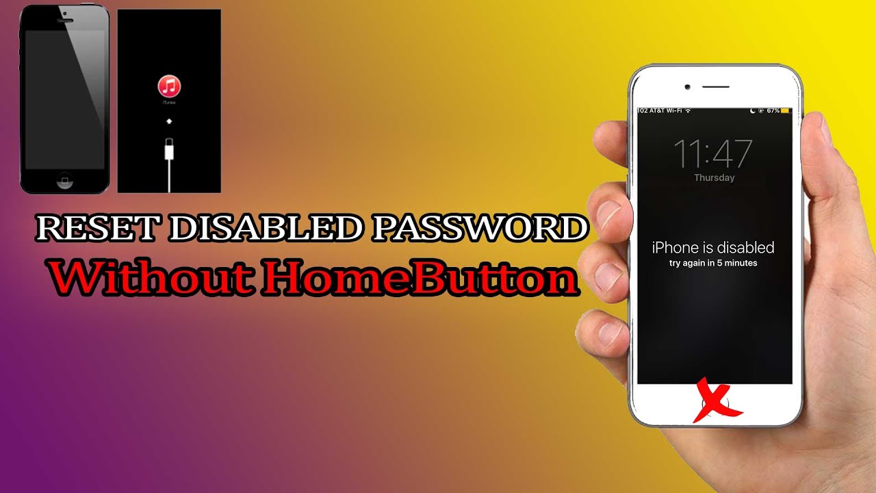 How to remove/reset any disabled or Password locked iPhones 6S 