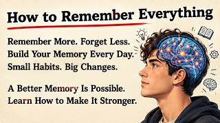 How to Remember Everything ( Memory Hacks )✅️| Learning & Memory Skills | Boost Your Memory