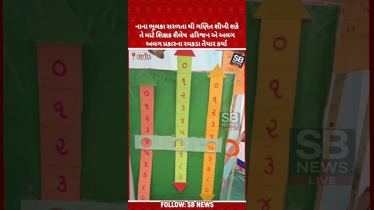 નાના ભૂલકા સરળતા થી અંક શીખી શકે તેવા રમકડા તૈયાર કર્યા