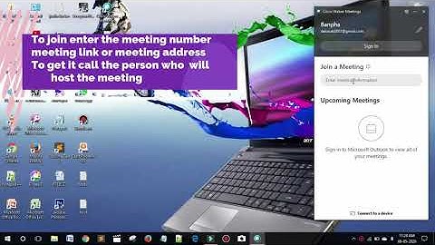 How to join webex meeting from pc/laptop/windows