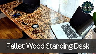 Pallet Wood Standing Desk