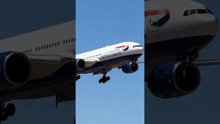 Callsign: SPEEDBIRD 27NV HEAVY | Boeing 777-236(ER) | LAS runway 1R | G-YMMN #planespotting #shorts