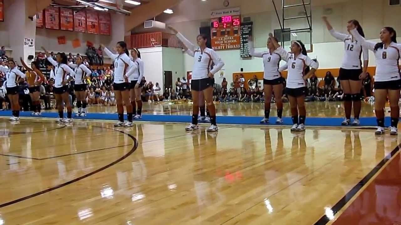 Volleyball Cheerleaders of ACJones Highschool YouTube