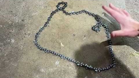 How To Easily Untangle Chainsaw Chain Remove Chain Loop Knots