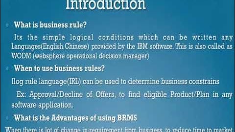 IBM ILOG  Jrule Tutorial Part1