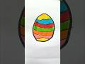 Colourful Egg Drawing 🥰#shorts #egg#trendingshorts