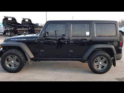 2011 USED JEEP WRANGLER UNLIMITED 4 DOOR RUBICON WALK AROUND REVIEW FOND DU LAC SOLD! 8T126B SUMMIT