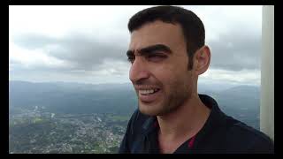 تجربة صعود برج امبولواوا ، ٤٨ متر على قمة جبل ١١٠٠ متر