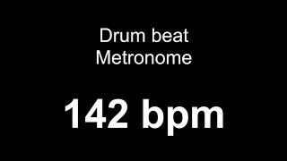 142 bpm metronome drum