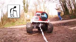 RC Mitsubishi Pajero MUDDY TRACK RUN & ACTION CAMERA