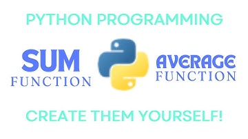 Creating Sum and Average Functions from a List in Python