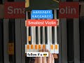 World S Smallest Violin Piano Tutorial 