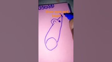draw a little mouse with a few simple numbers please subscribe my channel bye guys