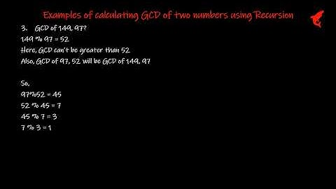GCD with Recursion - How To Build Program Logic?