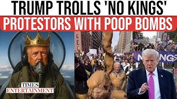 Trump Reacts To ‘No Kings’ Protest With WILD AI Video: Drops POOP Bombs From The Sky In VIRAL Clip