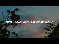 BTS (방탄소년단) 'Answer : Love Myself' Easy Lyrics