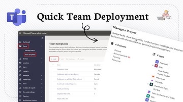 How to create team from a template in Microsoft Teams