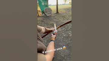 Unreal! 4 Arrows at Once – All Hit the Kill Zone 😱🎯
